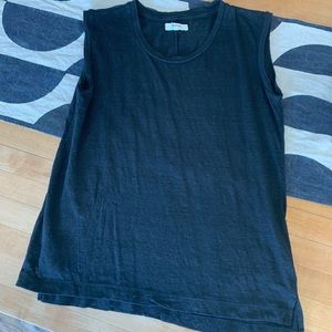 Madewell linen muscle tee